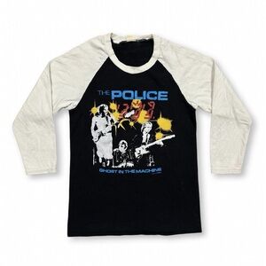 Vintage 1982 The Police Ghost In The Machine Tour Raglan Shirt